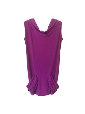 ABI Ferrin draped cowl neck jersey knit dress size small